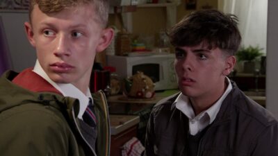 Dylan and Mason looking shady on Corrie