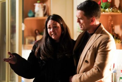 Jack holds Stacey while she looks upset on EastEnders