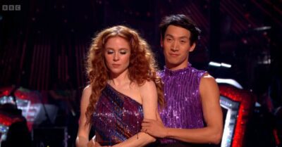 Angela Scanlon and Carlos Gu on Strictly