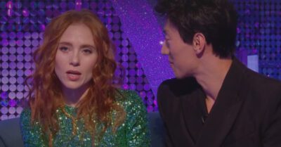 Carlos Gu comforted Angela Scanlon after she got emotional