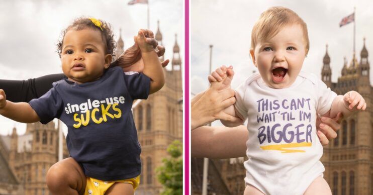 Babies protest outside Parliament