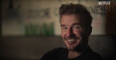 David Beckham smiling