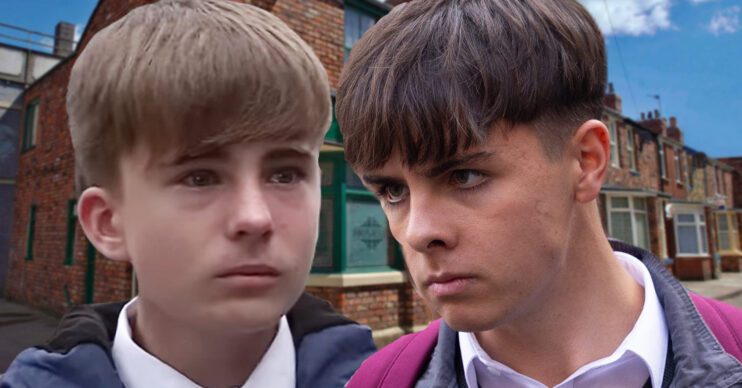 Coronation Street's Liam, Mason, the background of the Rovers