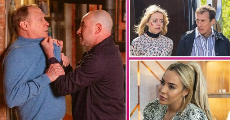 Coronation Street spoilers comp image: Stephen, Tim, Toyah, Spider, Courtney