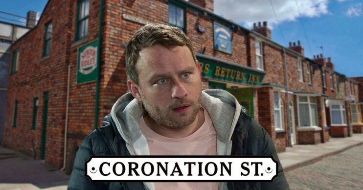 Paul looking shocked - Coronation Street logo and Rovers background (Credit: ITV/Composite: ED!)