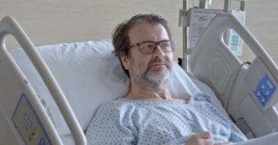 Derek Draper in hospital