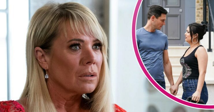 EastEnders' Sharon and Whitney, Zack comp image