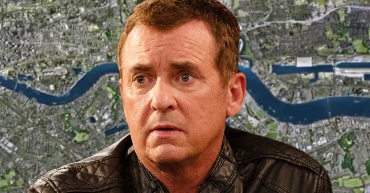 EastEnders' Alfie, the background of the Thames