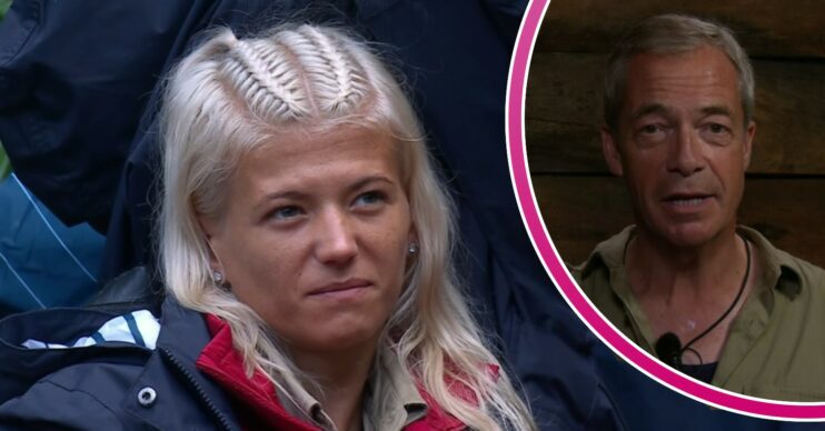 Danielle Harold / Nigel Farage on I'm A Celebrity