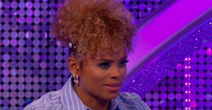 Fleur East smiling on Strictly It Takes Two