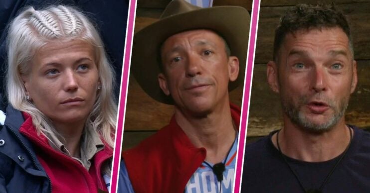 Fred Sirieix, Danielle Harold and Frankie Dettori on I'm A Celebrity (Credit: ITV/Composite: ED!)