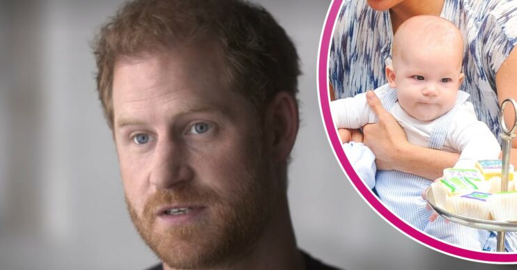 Prince Harry in his and Meghan's new Netflix documentary, Archie