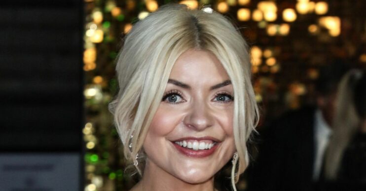 Holly Willoughby smiling on the red carpet