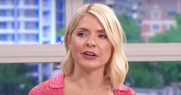 Holly Willoughby looks concerned