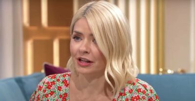Holly Willoughby looks emotional