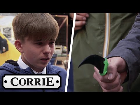 Mason Pulls A Knife Out On Liam | Coronation Street