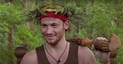 I'm A Celebrity 2008 winner Joe Swash smiles