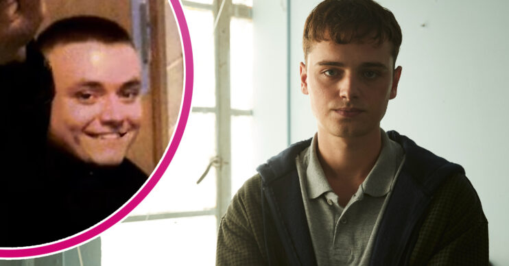 Image of the real JACK RENSHAW next to the image of Dean Charles Chapman as Jack Renshaw