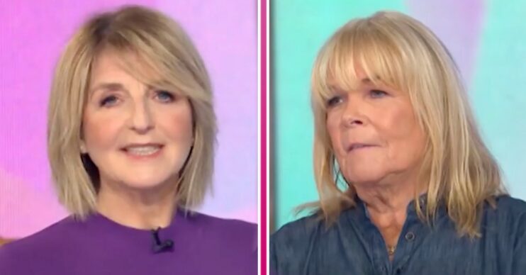 Loose Women panellists Kaye Adams and Linda Robson talking on the ITV show