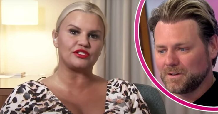 Kerry Katona speaking in TV appearance and Brian McFadden