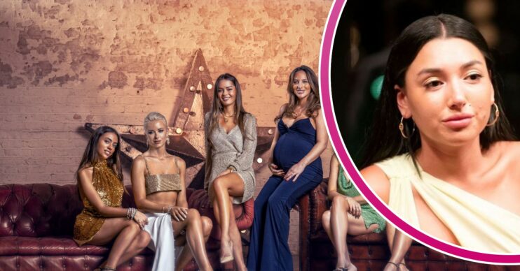Ella Ding looking serious in Married At First Sight Australia and the cast of Made In Chelsea