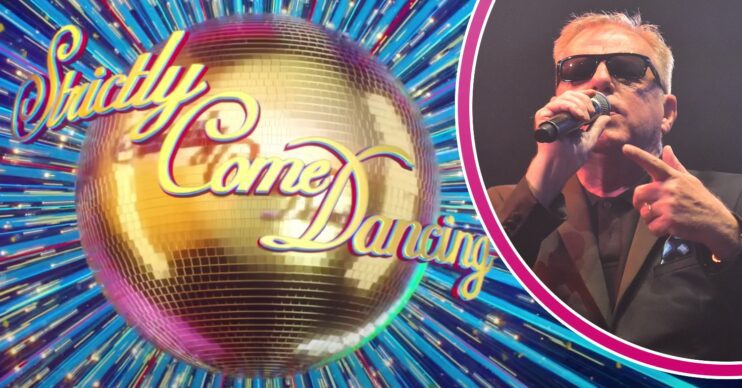 BBC Strictly Come Dancing logo and Madness singer Suggs