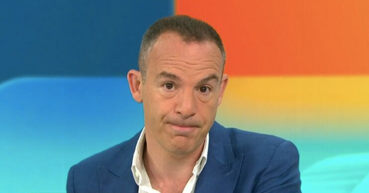 Martin Lewis looking sad on GMB today