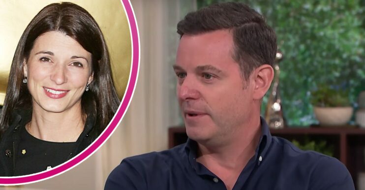 Nicola smiles, Matt Baker speaks