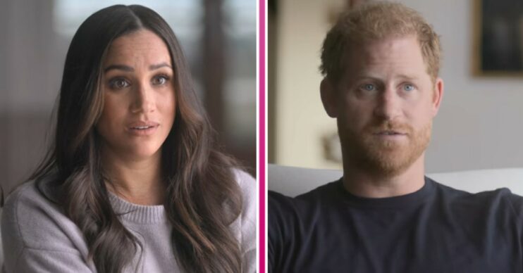 Meghan and Harry speaking in Netflix documentary