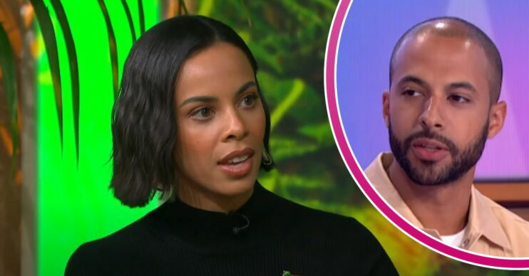 Rochelle on This Morning; inset, husband Marvin (Credit: ITV/YouTube.Composite: ED!)