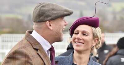 Zara Tindall smiles, Mike Tindall laughs