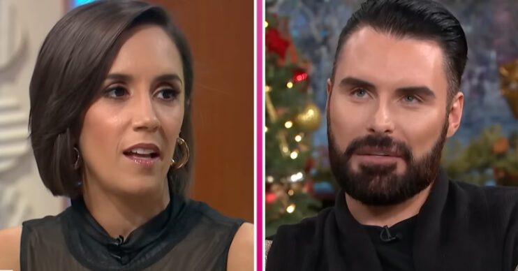 Strictly stars Janette Manrara and Rylan Clark frown