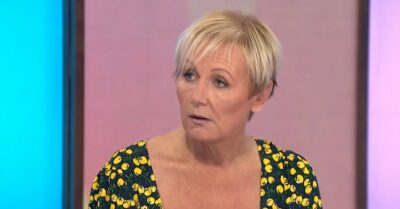 Sue Cleaver looking serious on Loose Women