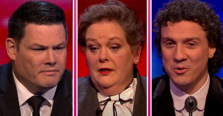 Mark Labbett, Anne Hegerty and Darragh Ennis on The Chase