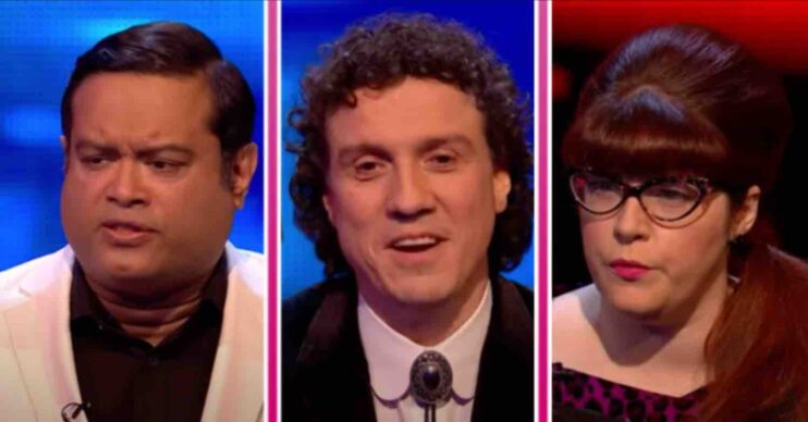 Paul Sinha, Darragh Ennis and Jenny Ryan on The Chase