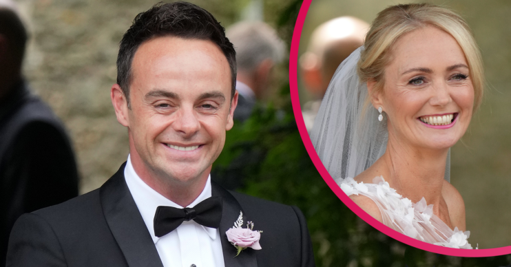 Ant McPartlin smiling on his wedding day