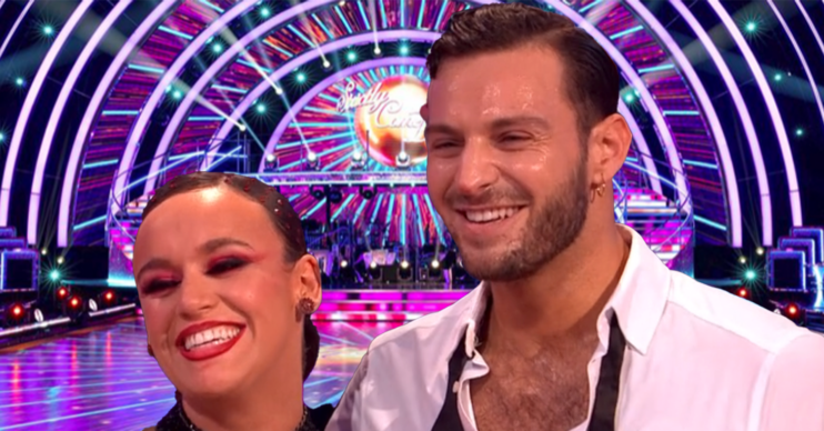 Ellie and Vito smiling on Strictly
