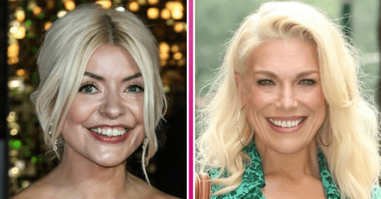 Holly Willoughby and Hannah Waddingham smiling