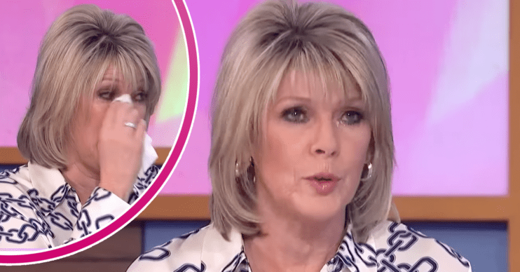 Ruth Langsford looking upset on Loose Women